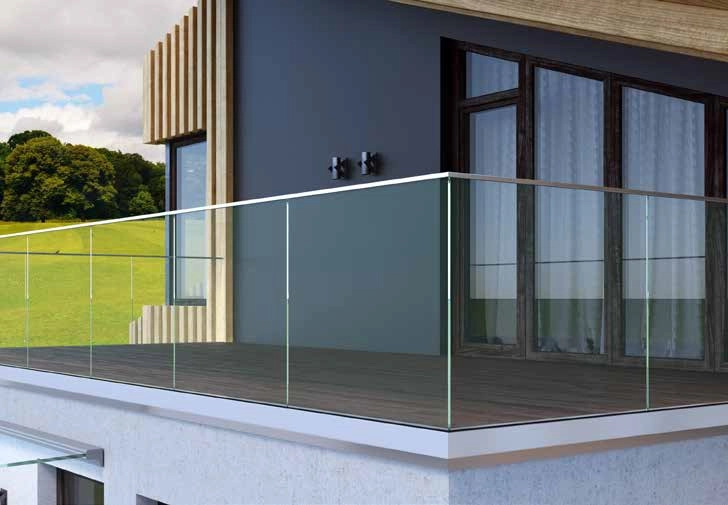 inchidere balcon cu balistrada de sticla sistem VALEDO Eksen