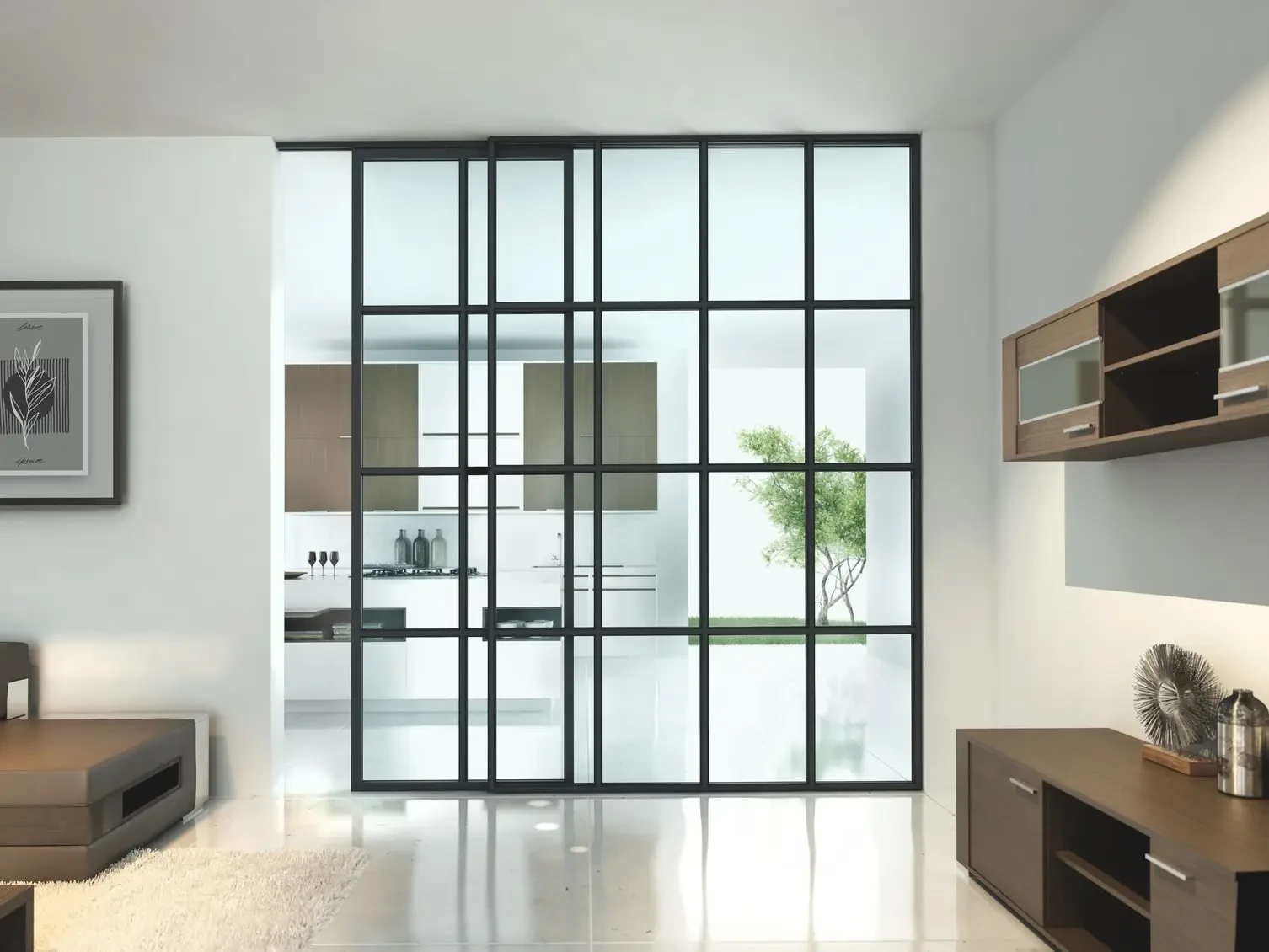 partitie cu sistem de sticla VALEDO Loft